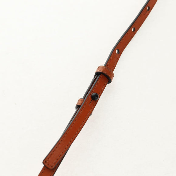 LOEWE Mesh Hand Bag Leather 2way Brown Auth ki6238V