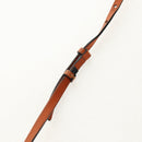 LOEWE Mesh Hand Bag Leather 2way Brown Auth ki6238V-14