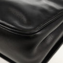 CELINE Chain Shoulder Bag Leather Black Gold Auth ki6240V-18