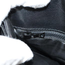 CELINE Chain Shoulder Bag Leather Black Gold Auth ki6240V-25