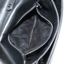 CELINE Chain Shoulder Bag Leather Black Gold Auth ki6240V-10