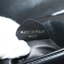 CELINE Chain Shoulder Bag Leather Black Gold Auth ki6240V-11