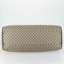 GUCCI GG Supreme Boston Bag PVC 2way Beige Silver 101672 Auth ki6241-11