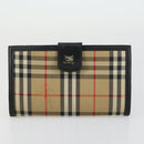 Burberrys Nova Check Clutch Bag Canvas 3 Set Beige Auth ki6243-15