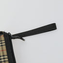 Burberrys Nova Check Clutch Bag Canvas 3 Set Beige Auth ki6243-6