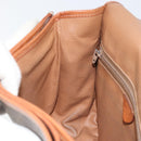 CELINE Macadam Canvas Shoulder Bag PVC Leather Brown Gold Auth ki6244-20