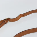 CELINE Macadam Canvas Shoulder Bag PVC Leather Brown Gold Auth ki6244-8