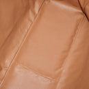 CELINE Macadam Canvas Tote Bag PVC Leather Brown Gold Auth ki6248-10