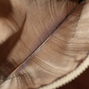 CELINE Macadam Canvas Tote Bag PVC Leather Brown Gold Auth ki6248-11