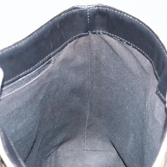 BURBERRY Nova Check Tote Bag PVC Beige Gold Auth ki6250