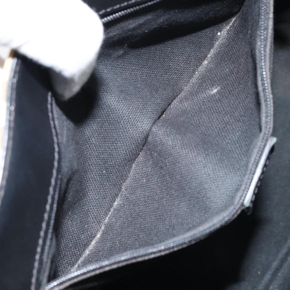 BURBERRY Nova Check Tote Bag PVC Beige Gold Auth ki6250