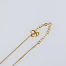 Christian Dior Stone Necklace metal Gold Auth ki6254-7