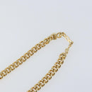 Christian Dior Stone Necklace metal Gold Auth ki6255-11