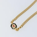 Christian Dior Stone Necklace metal Gold Auth ki6255-4