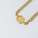 Christian Dior Stone Necklace metal Gold Auth ki6255-8