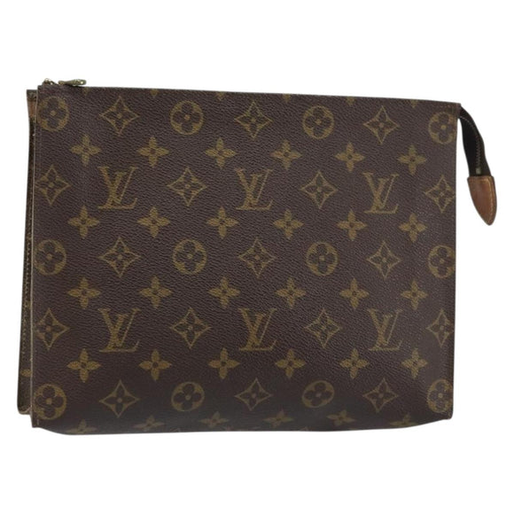 LOUIS VUITTON Monogram Poche Toilette 26 Pouch M47542 LV Auth ki6256