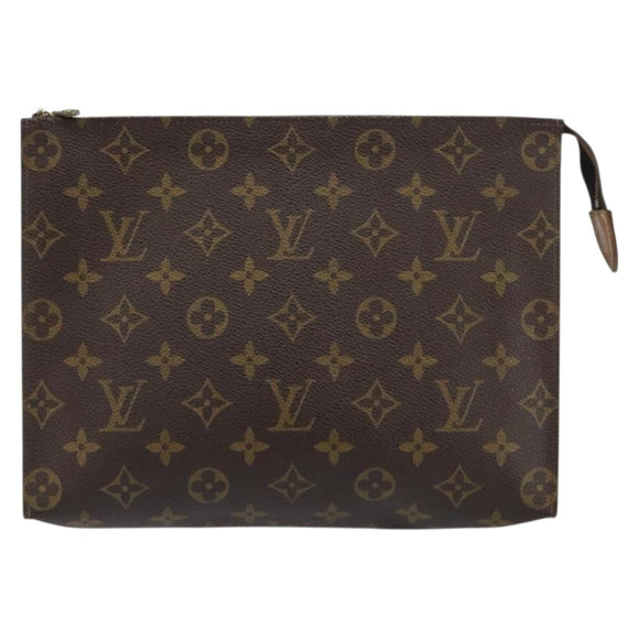 LOUIS VUITTON Monogram Poche Toilette 26 Pouch M47542 LV Auth ki6256