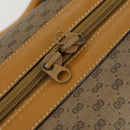 GUCCI Micro GG Supreme Boston Bag PVC Beige Gold Auth ki6257-14