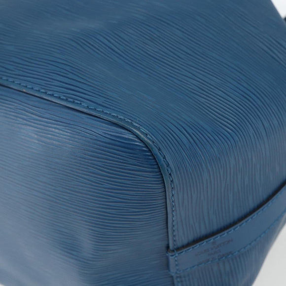 LOUIS VUITTON Epi Petit Noe Shoulder Bag Blue M44105 LV Auth ki6260