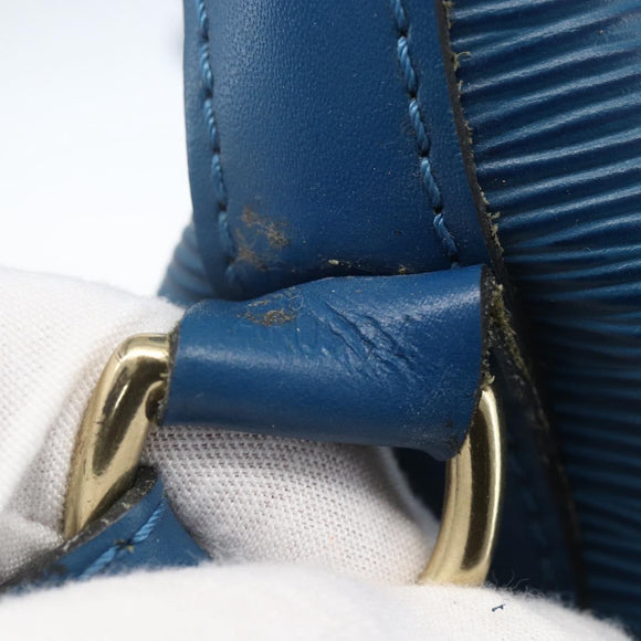 LOUIS VUITTON Epi Petit Noe Shoulder Bag Blue M44105 LV Auth ki6260