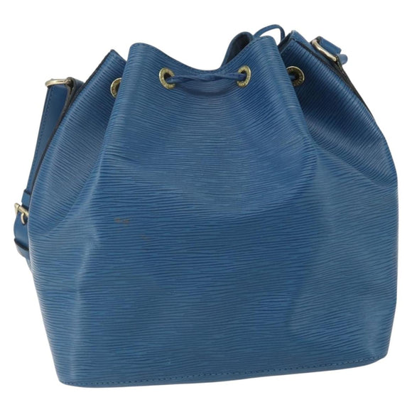 LOUIS VUITTON Epi Petit Noe Shoulder Bag Blue M44105 LV Auth ki6260