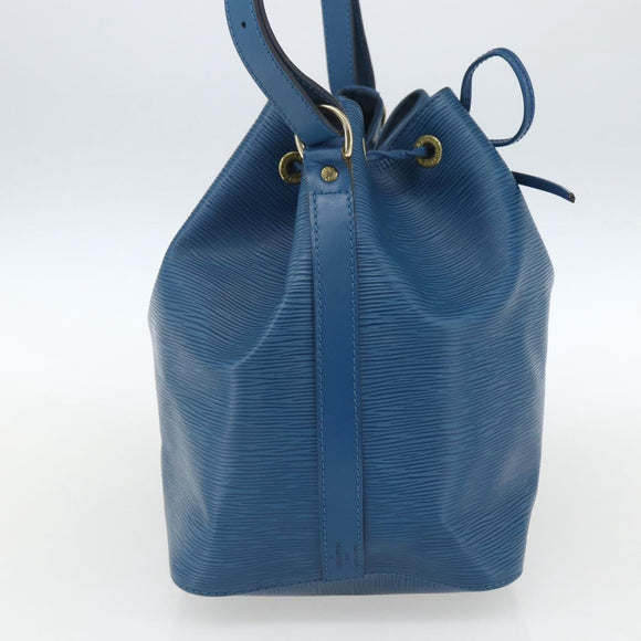 LOUIS VUITTON Epi Petit Noe Shoulder Bag Blue M44105 LV Auth ki6260