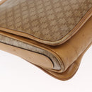 CELINE Macadam Canvas Shoulder Bag PVC Beige Gold Auth ki6262-16