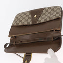GUCCI GG Supreme Shoulder Bag PVC Leather 2way Beige Gold 65 02 025 Auth ki6263-15