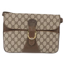 GUCCI GG Supreme Shoulder Bag PVC Leather 2way Beige Gold 65 02 025 Auth ki6263-2