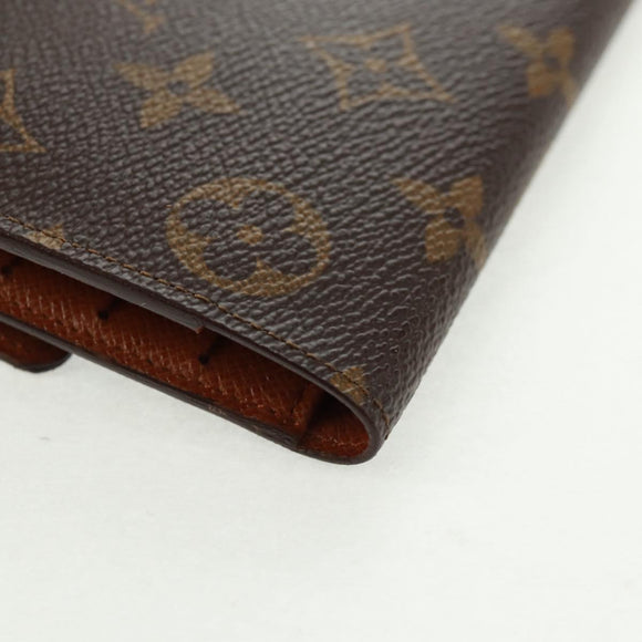 LOUIS VUITTON Monogram Porte Tresol International Wallet M61215 LV Auth ki6271