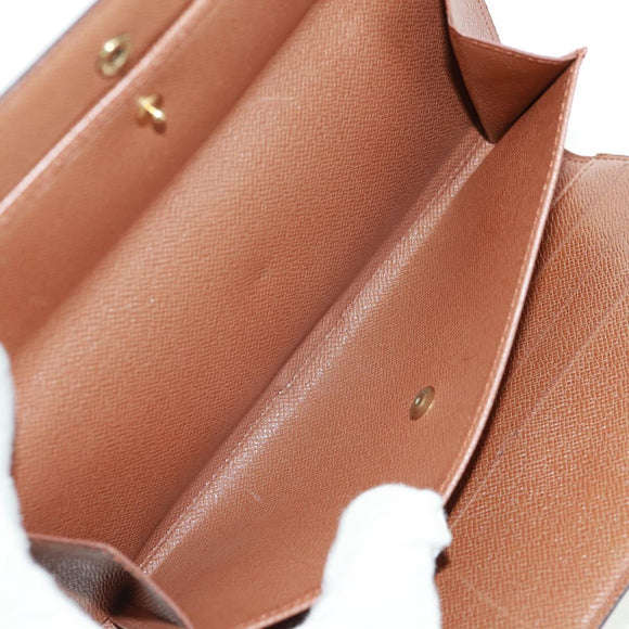 LOUIS VUITTON Monogram Porte Tresol International Wallet M61215 LV Auth ki6271