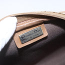 Christian Dior Honeycomb Canvas Shoulder Bag PVC Beige Gold Auth ki6276-15