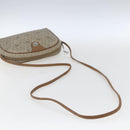 Christian Dior Honeycomb Canvas Shoulder Bag PVC Beige Gold Auth ki6276-7