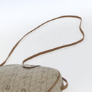 Christian Dior Honeycomb Canvas Shoulder Bag PVC Beige Gold Auth ki6276-8