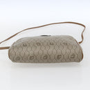 Christian Dior Honeycomb Canvas Shoulder Bag PVC Beige Gold Auth ki6276-9
