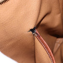 CELINE Macadam Canvas Tote Bag PVC Leather 2way Brown Gold Auth ki6278-11