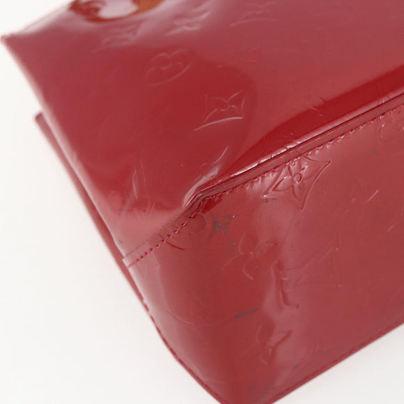 LOUIS VUITTON Monogram Vernis Reade PM Handtasche Pomme D'amour M91990 Auth ki6280