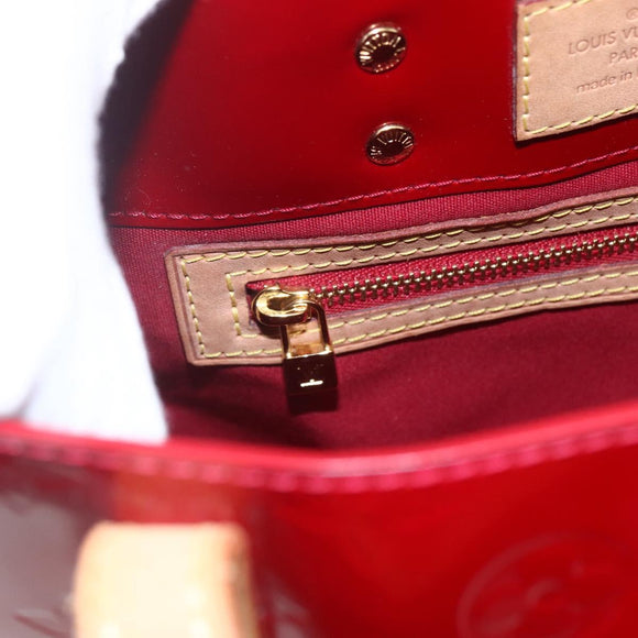 LOUIS VUITTON Monogram Vernis Reade PM Handtasche Pomme D'amour M91990 Auth ki6280