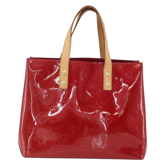 LOUIS VUITTON Monogram Vernis Reade PM Handtasche Pomme D'amour M91990 Auth ki6280