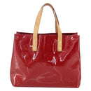 LOUIS VUITTON Monogram Vernis Reade PM Handtasche Pomme D'amour M91990 Auth ki6280-2