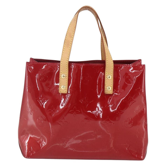 LOUIS VUITTON Monogram Vernis Reade PM Handtasche Pomme D'amour M91990 Auth ki6280