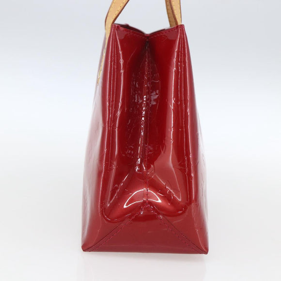 LOUIS VUITTON Monogram Vernis Reade PM Handtasche Pomme D'amour M91990 Auth ki6280