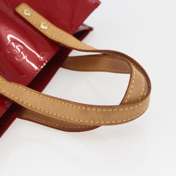 LOUIS VUITTON Monogram Vernis Reade PM Handtasche Pomme D'amour M91990 Auth ki6280