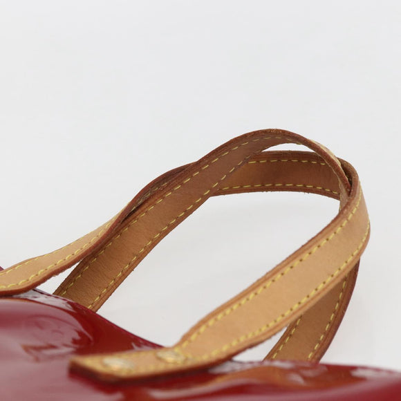 LOUIS VUITTON Monogram Vernis Reade PM Handtasche Pomme D'amour M91990 Auth ki6280