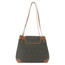 Christian Dior Honeycomb Canvas Shoulder Bag PVC Gray Gold Auth ki6281-2