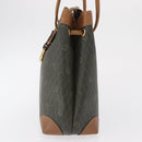 Christian Dior Honeycomb Canvas Shoulder Bag PVC Gray Gold Auth ki6281-3