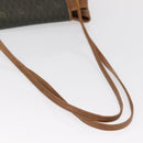 Christian Dior Honeycomb Canvas Shoulder Bag PVC Gray Gold Auth ki6281-7