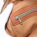 CELINE Macadam Canvas Handtasche PVC Leder Braun Gold Auth ki6282-19