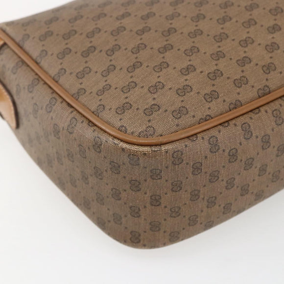 GUCCI Micro GG Supreme Shoulder Bag PVC Beige Gold 001 14 0412 Auth ki6283