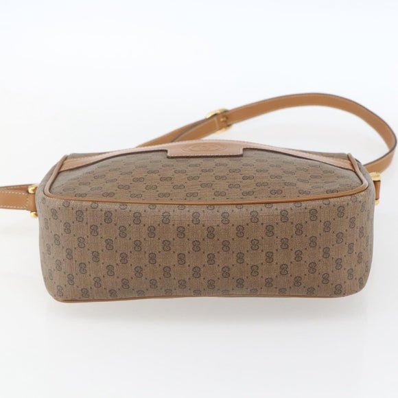 GUCCI Micro GG Supreme Shoulder Bag PVC Beige Gold 001 14 0412 Auth ki6283
